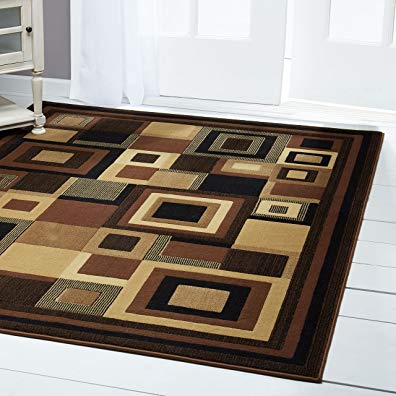 Home Dynamix Catalina 4467-469 Black/Brown 7-Feet 10-Inch by 10-Feet 5-Inch Contemporary Area Rug