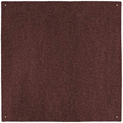 House, Home and More Outdoor Turf Rug - Dark Brown - 8' x 8' - Several Other Sizes to Choose From