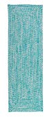 Catalina Polypropylene Braided Rug, 2-Feet by 6-Feet, Aquatic