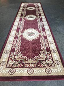 Persian Traditional Long Runner Area Rug Burgundy 500,000 Point Floral Design 403 (32 Inch X 10 Feet)