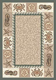 Milliken Signature Collection Sea Life Rectangle Area Rug, 3'10