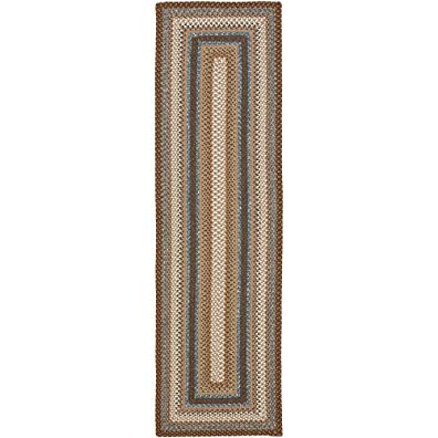 Safavieh Braided Collection BRD313A Hand Woven Brown and Multi Runner (2'3