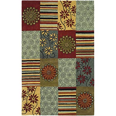 Safavieh Soho Collection SOH817A Handmade Multicolored Premium Wool Area Rug (3'6