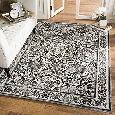 Safavieh Evoke Collection EVK242D Vintage Ivory and Grey Area Rug (5'1