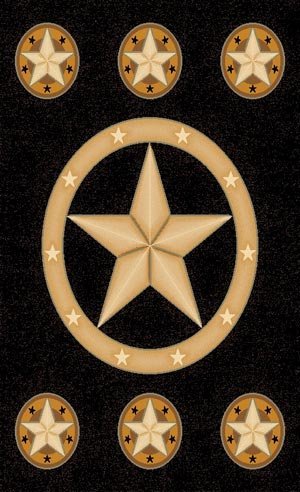 PRO RUGS TEXAS STAR AREA RUG (5 FT X 7 FT)