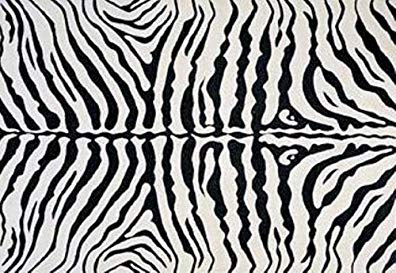 LA Rug Zebra Skin Rug 5'3