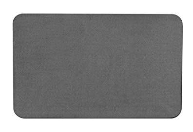 House, Home and More Skid-resistant Carpet Indoor Area Rug Floor Mat - Gray - 4' X 6' - Many Other Sizes to Choose From