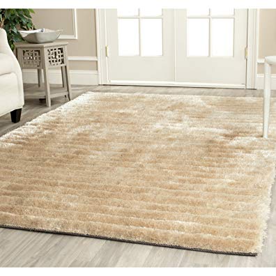 Safavieh 3D Shag Collection SG554B Handmade Champagne Area Rug (3'6