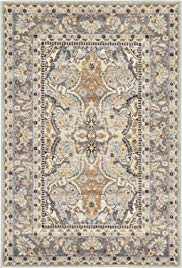 A2Z Rug Silver 4' x 6' - Feet Tradition Area Rug - Rectangle