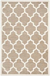 Safavieh Amherst Collection AMT420S Wheat and Beige Indoor/Outdoor Area Rug (6' x 9')