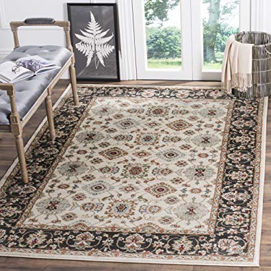 Safavieh Lyndhurst Collection LNH332K Traditional Oriental Cream and Navy Area Rug (5' 3