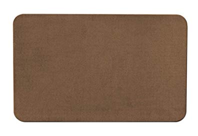 House, Home and More Skid-resistant Carpet Indoor Area Rug Floor Mat - Toffee Brown - 4' X 6' - Many Other Sizes to Choose From