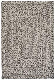 Colonial Mills Braided Rectangle Area Rug 2'x4' Silver Corsica Collection