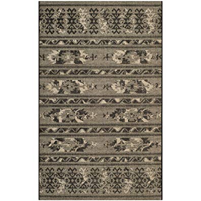 Safavieh Palazzo Collection PAL125-56C2 Black and Beige Area Rug (5' x 8')