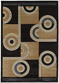 United Weavers of America Contours Collection Spiral Canvas Heavyweight Heatset Olefin Rug, 2-Feet 7-Inch by 7-Feet 4-Inch, Chocolate