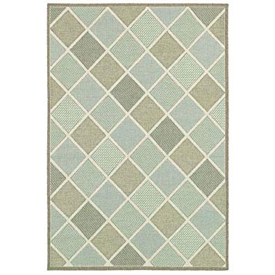 Couristan 2470/2007 Monaco Meridian Area Rugs, 5-Feet 3-Inch by 7-Feet 6-Inch, Multi