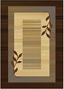 Home Dynamix Royalty Clover Area Rug | Transitional Living Room Rug | Timeless Geometric Design | Neutral Colors | Brown, Blue, Beige 7'8