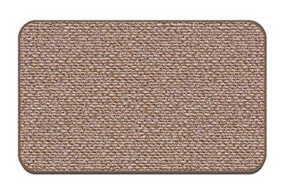 House, Home and More Skid-resistant Carpet Indoor Area Rug Floor Mat - Praline Brown - 4' X 6' - Many Other Sizes to Choose From