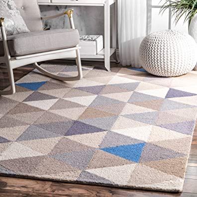 nuLOOM Handmade Modern Geometric Wool Rug